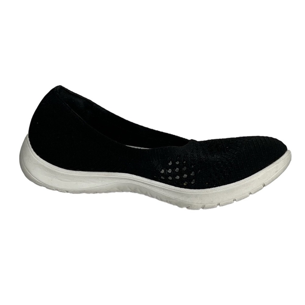 Clarks Cloudsteppers Step June Shell Black Knit Slip On Loafers Womens 6.5‎ M